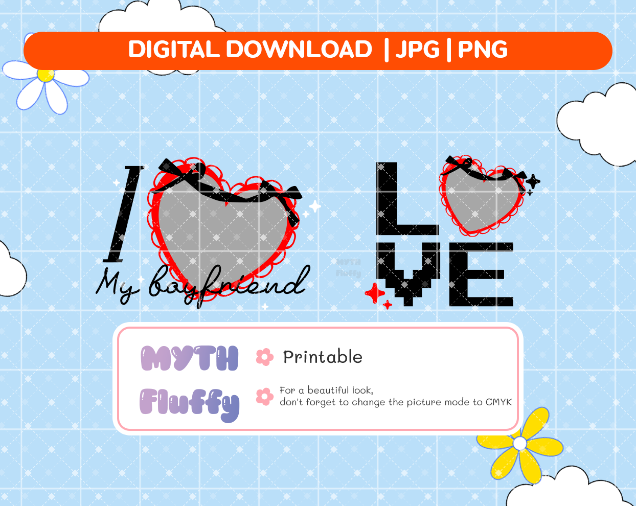 kpop Frame My boyfriend Template, kpop Stickers, kpop giveaway, Digital Download