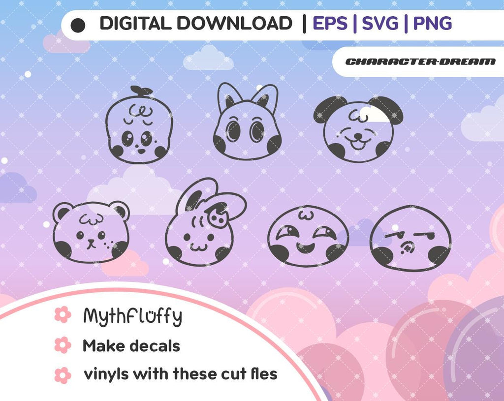 kpop  Character dream Light stick Decals  / Vector files / svg eps png