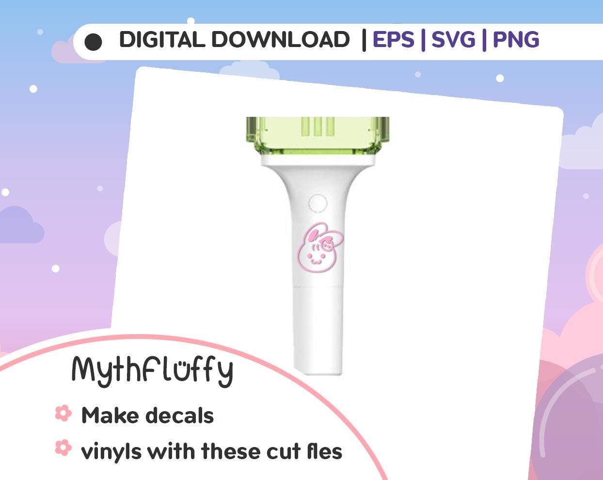 kpop  Character dream Light stick Decals  / Vector files / svg eps png