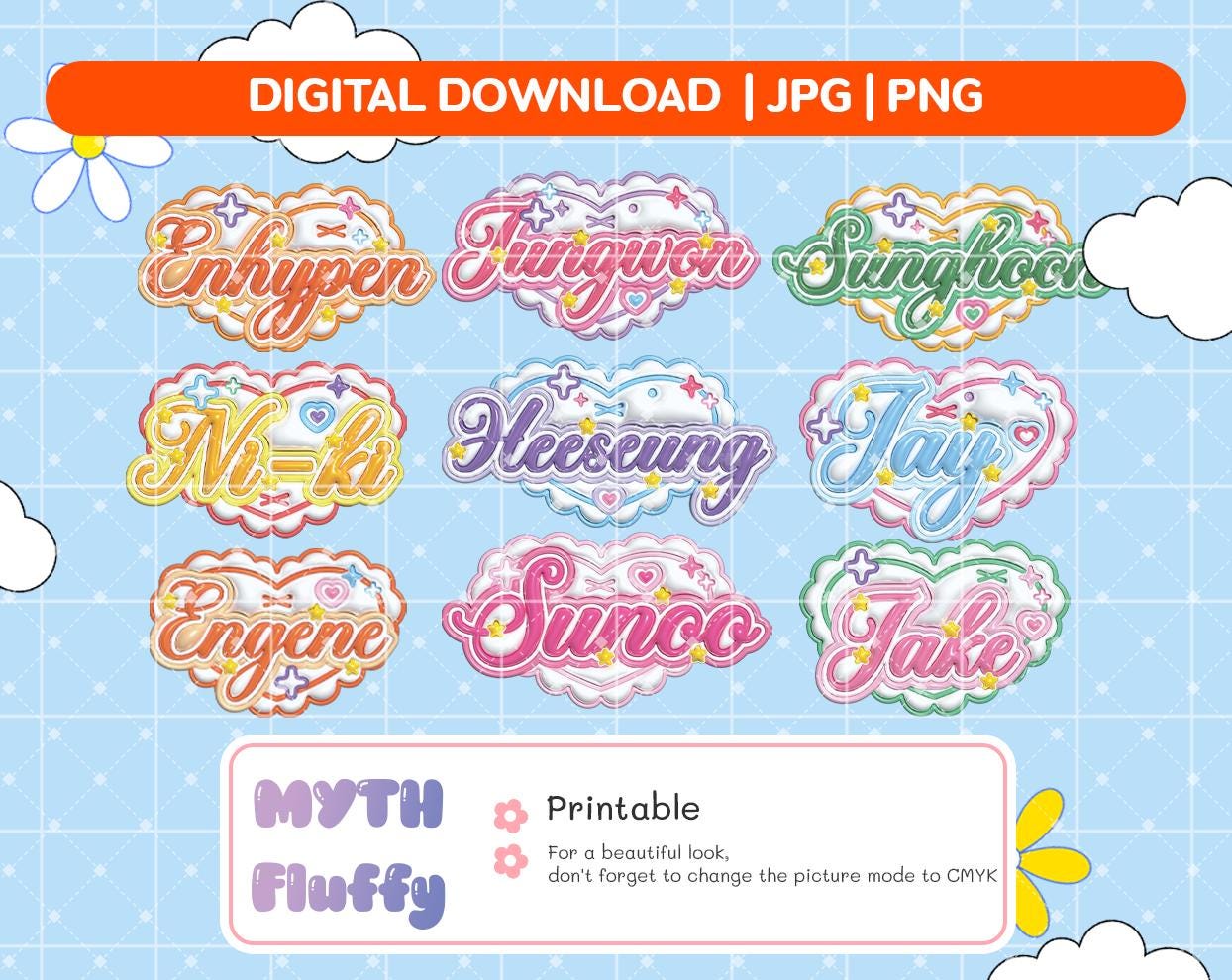 ClipArt  EN  member name bord 3D  Vector files / png jpg