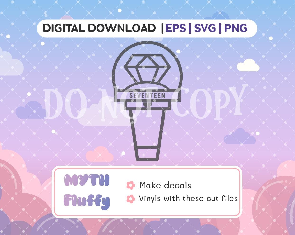 Kpop CARATBONG Seventeen | svg eps jpg png