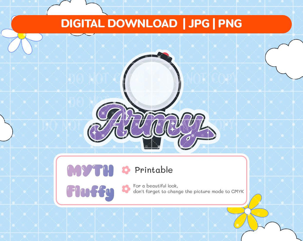 Kpop Stickers PNG Digital Files Mybomb army
