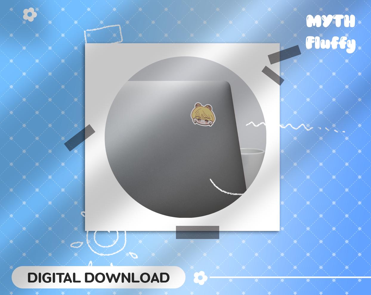 TXT (moa) Member character Clipart Bundle (Digital Download)